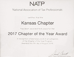 2017 NATP Chapter of the Year Award